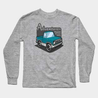 Turquoise Adventurer (White-Based) - 1972 Long Sleeve T-Shirt